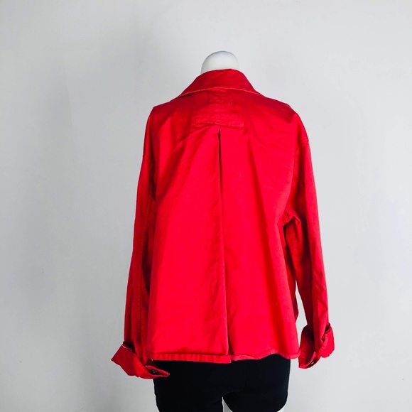 Chino Anthropologie Coral Pink Swing Jacket Button - Picture 6 of 8